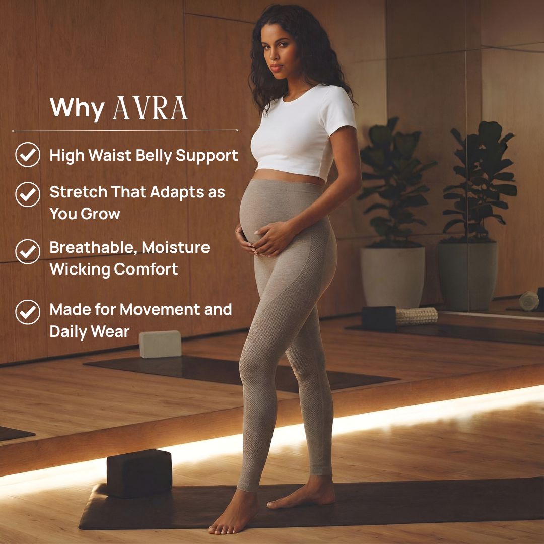 The Avra Ribbed Maternity Ribbed Leggings